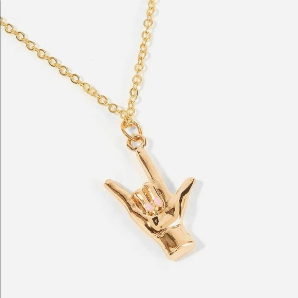 Jewelry - I Love You Sign Necklace